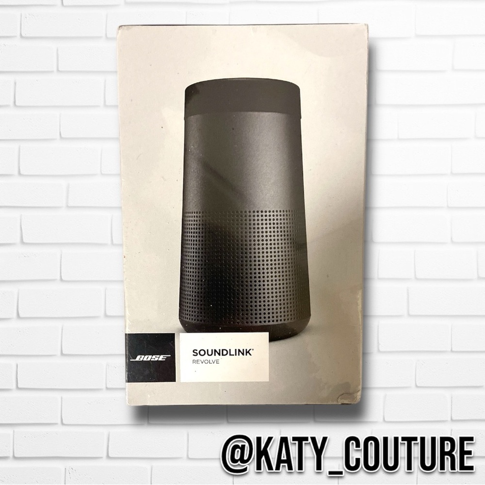 BOSE SOUNDLINK REVOLVE SPEAKER, BLACK, 120V US, NIB.
